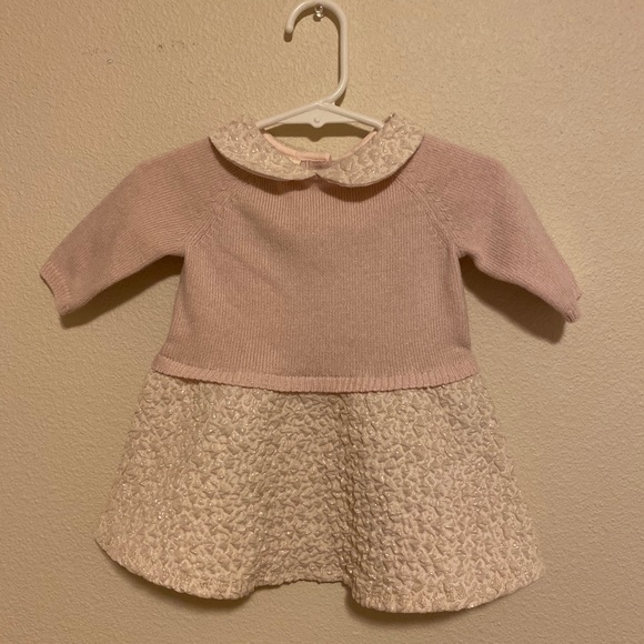 First Impressions Other - ⭐️First Impressions | Collared Knit Brocade Dress